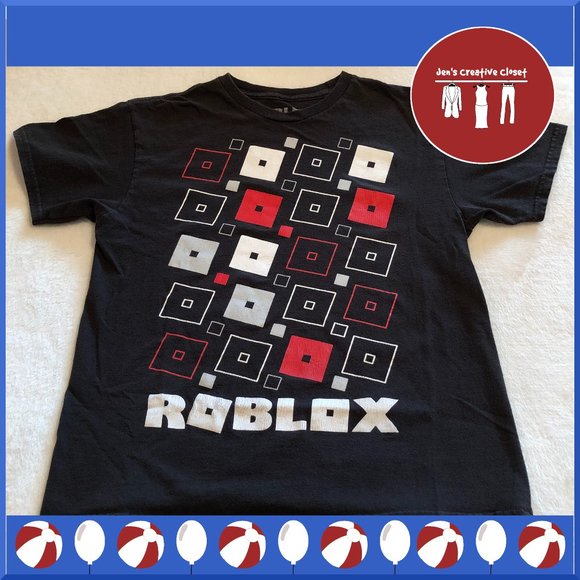 Boy's Roblox Black, Red, and White Tee - Picture 1 of 5
